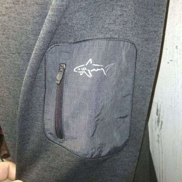 Greg Norman for Tasso Elba Sweater Men's Large L Gray Full Zip - Picture 9 of 10